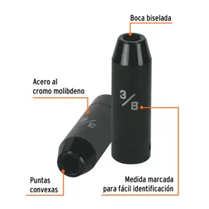 Dado largo impacto de 3/8