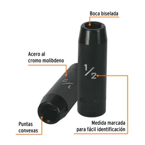 Dado largo impacto de 1/2