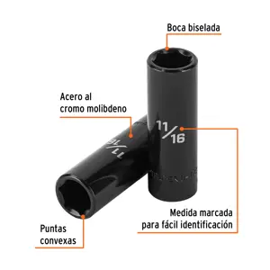 Dado largo impacto de 11/16