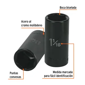 Dado largo impacto de 1-1/16