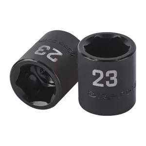 Dado de impacto de 23 mm, 6 puntas, cuadro 1/2