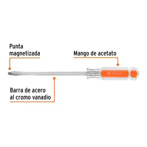 Truper Desarmador plano 1/4 x 6