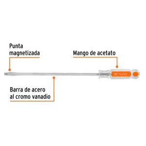 Truper Desarmador plano 1/4 x 9