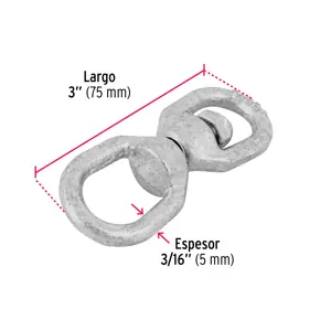 Destorcedor forjado de 3/16