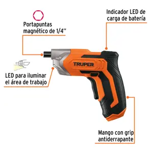 Destornillador inal. 3.6V, TRUPER PRO