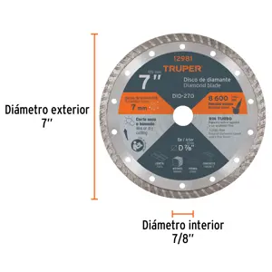 Disco de diamante de 7