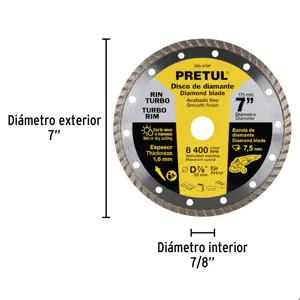 Disco de diamante de 7