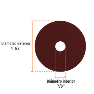 Disco de lija 4-1/2