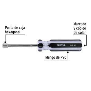 Desarmador de caja 3/16