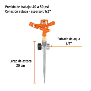 Truper Aspersor metálico 11