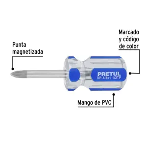 Desarmador de cruz 1/4 x 1-1/2