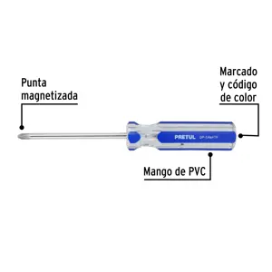 Desarmador de cruz 1/4 x 4