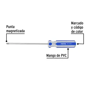 Desarmador de cruz 1/4 x 6