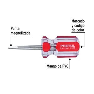 Desarmador plano 1/4 x 1-1/2