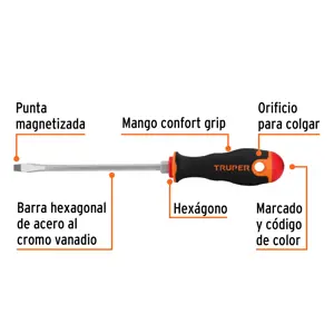 Desarmador plano 1/4