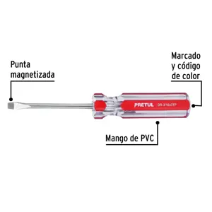 Desarmador plano 3/16 x 3