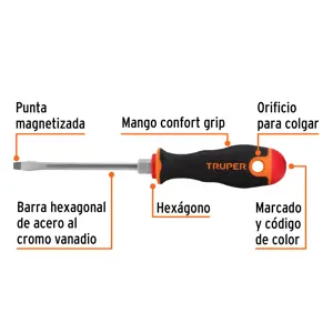 Desarmador plano 3/16