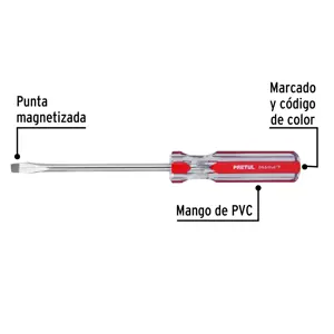 Desarmador plano 5/16 x 6