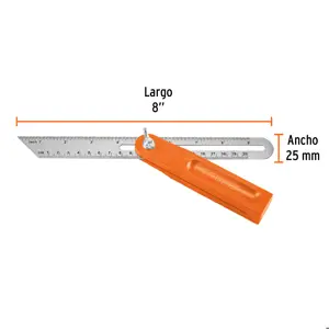 Truper Escuadra falsa d/acero inoxidable 19cm / 6