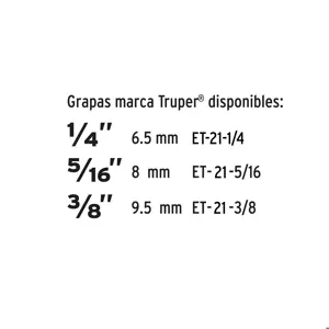 Truper Engrapadora tipo pistola para ¼