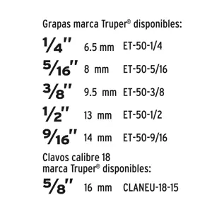 Engrapadora / clavadora tipo pistola uso rudo, Truper