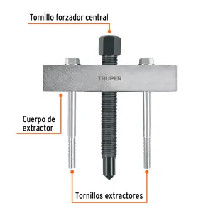 Extractor para engranes y orificios roscados, Truper