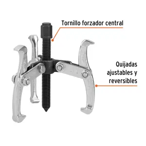 Extractor de poleas, 3 quijadas, 3