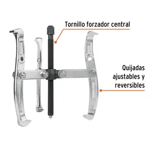 Extractor de poleas, 3 quijadas, 6