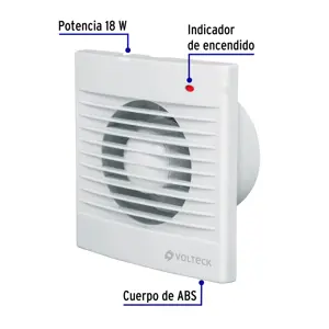 Extractor de aire de 4