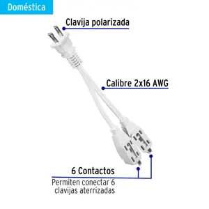 Mini extensión dómestica dual, Volteck