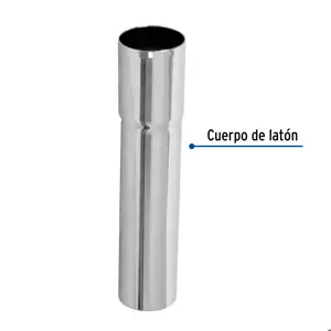 Foset Extensión 15 cm latón cromado para contra de lavabo, 1-1/4