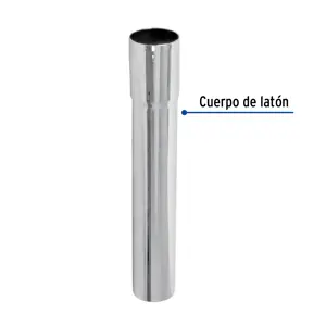 Foset Extensión 20 cm latón cromado para contra de lavabo, 1-1/4