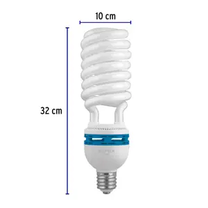 Volteck Lámpara espiral 105 W base mogul E39 220 V luz día, caja