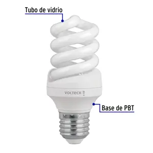 Lámpara espiral T3 13 W luz de día en blíster, Volteck