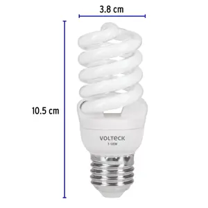 Lámpara espiral mini T2 13 W luz de día en blíster, Volteck