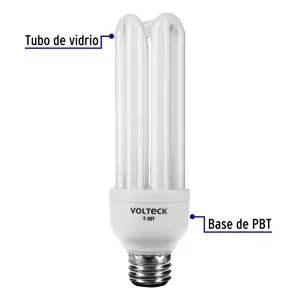 Lámpara triple T4 20 W luz de día en blíster, Volteck