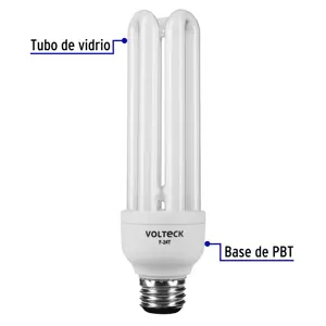 Lámpara triple T4 24 W luz de día en blíster, Volteck