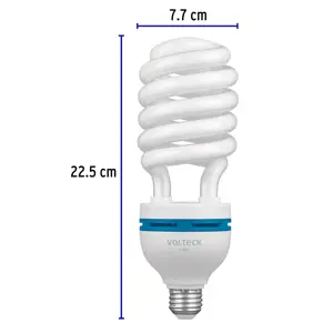 Volteck Lámpara espiral T5 45 W alta potencia luz de día, caja