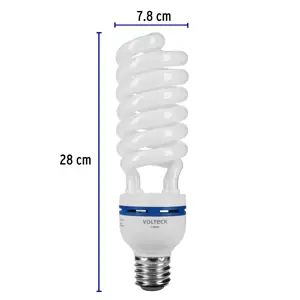 Volteck Lámpara espiral 65 W base mogul E39 220 V luz día, caja