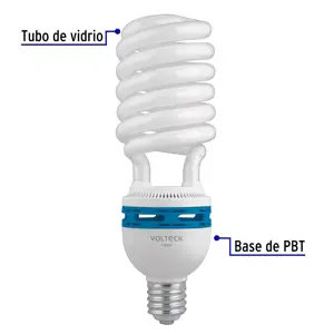 Volteck Lámpara espiral 85 W base mogul E39 220 V luz día, caja