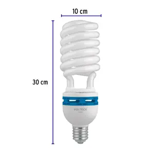 Volteck Lámpara espiral 85 W base mogul E39 220 V luz día, caja