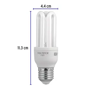 Lámpara triple T3 9 W luz de día en blíster, Volteck