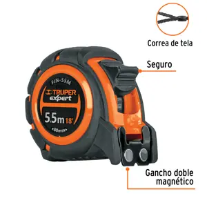 Expert Flexómetro industrial contra impactos 5.5 m cinta 25 mm