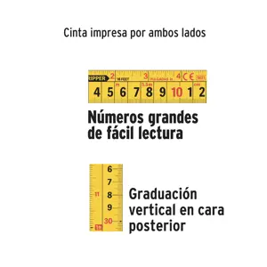 Expert Flexómetro industrial contra impactos 5.5 m cinta 25 mm