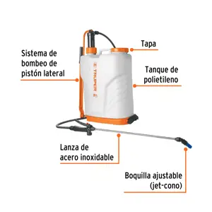 Fumigador de 20 L manual de mochila, Truper