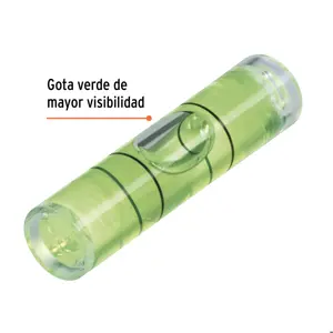 Gota verde de acrílico de repuesto para nivel, Truper