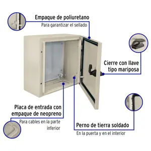 Gabinete metálico, 300 x 300 mm, VOLTECK