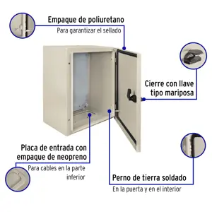 Gabinete metálico, 400 x 300 mm, VOLTECK