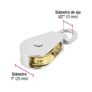 Garrucha metálica para noria de 1