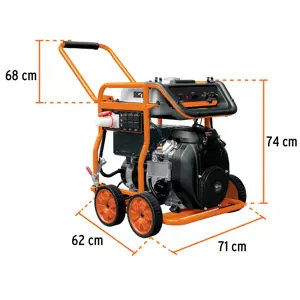 Generador portátil 10 kW motor a gasolina, Truper